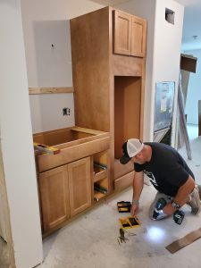 installing cabinets
