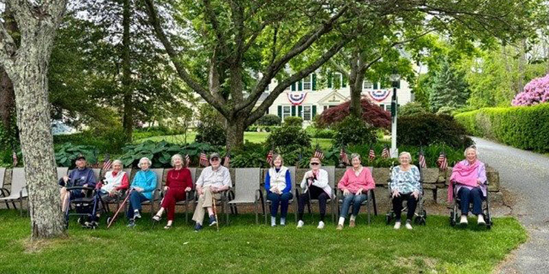 Memorial Day group outside at Decatur House