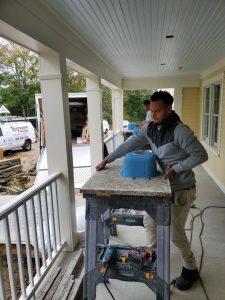 sanding countertops